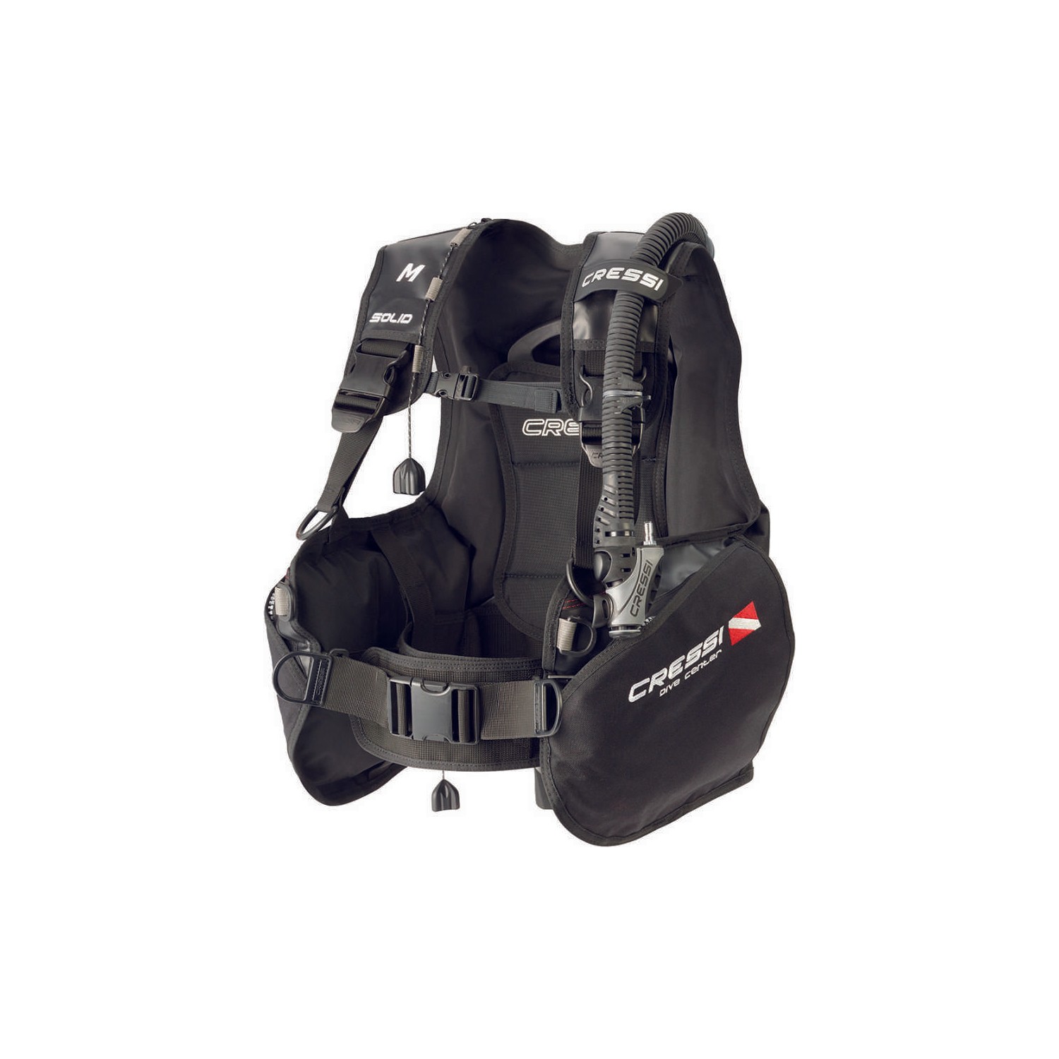 Giubbotto Ad Assetto Variabile Cressi Solid BCD - Per Immersioni, Nero, Tasche E Valvole Di Scarico, Unisex Adulto - Foto 2