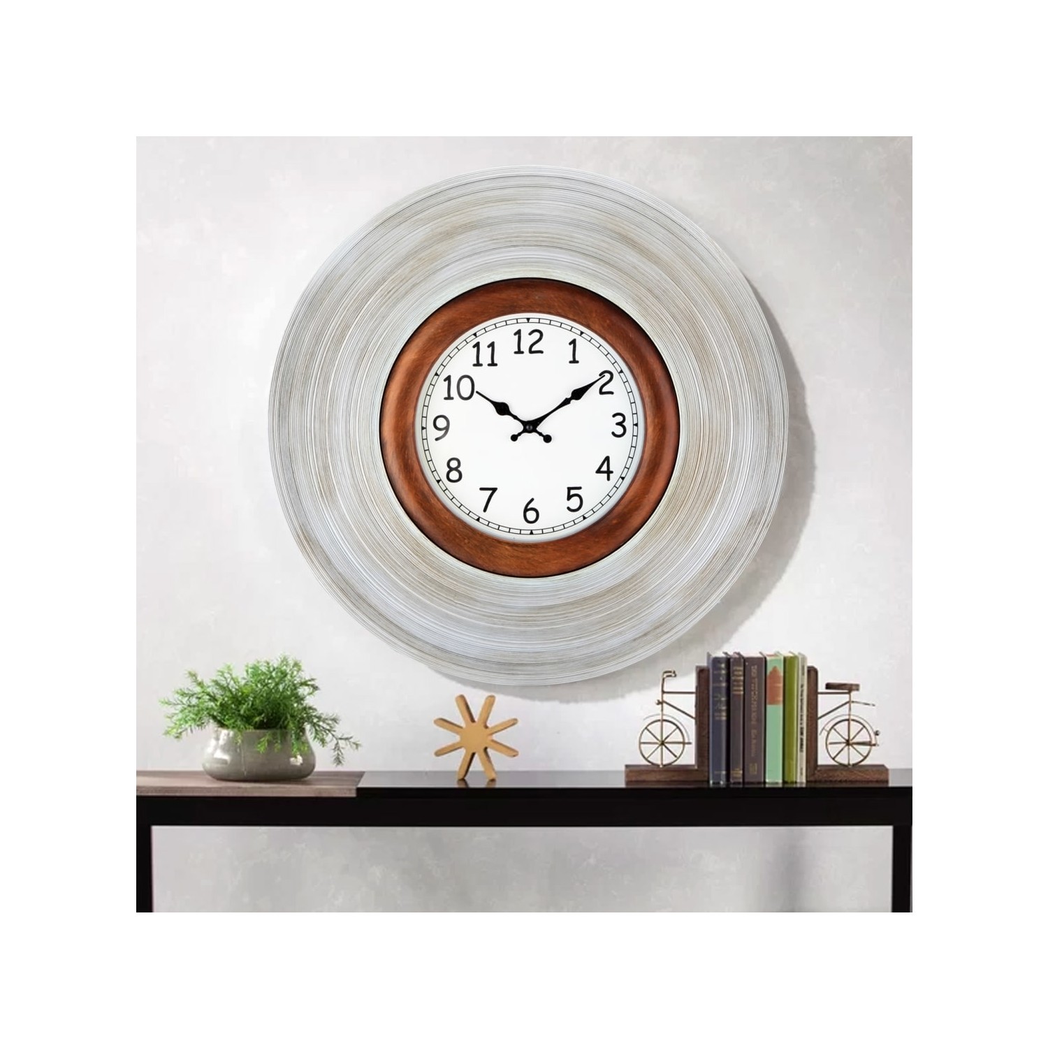White & Begie Balzare Duvar Saati 60 cm Fiyatı Taksit Seçenekleri