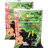 Bitbest Bio 2'li 20 lt Gübreli Bitki ve Saksı Toprağı Torf U