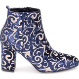 Girl Boss New York Emma Lacivert Kadife Bot 1040-BT-4