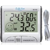 Life Net Medikal Dijital Termometre ve Nem Ölçer DC103