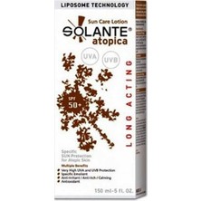 Solante Atopica Spf 50 Lotion 150Ml Solante Atopik Dermatitli Ciltler İçin Güneş Koruyucu Losyon