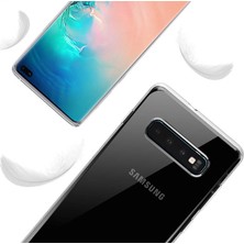 Kılıfist Samsung Galaxy S10 Plus Şeffaf Esnek Silikon Kılıf Kamera Korumalı