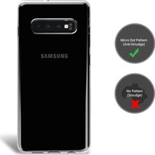 Kılıfist Samsung Galaxy S10 Plus Şeffaf Esnek Silikon Kılıf Kamera Korumalı