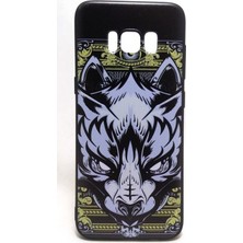 Kılıfist Samsung Galaxy S8 Kılıf Desenli Premium Silikon Kılıf Wolf Case Gri