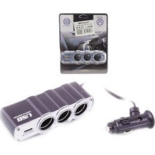 Powermaster  Wf-0120 3 Lü Çakmak Çoklayıcı Usb Li