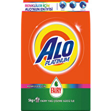 Alo Platinum 5 kg Toz Çamaşır Deterjanı Fairy Etkili Renkliler İçin