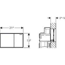 Geberit Sigma60 Kumanda Kapağı Krom