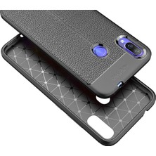 Microcase Xiaomi Redmi Note 7 Leather Tpu Silikon Kılıf - Siyah