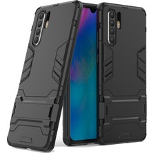 Microcase Huawei P30 Pro Alfa Serisi Armor Standlı Koruma Kılıf - Siyah