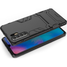 Microcase Huawei P30 Pro Alfa Serisi Armor Standlı Koruma Kılıf - Siyah