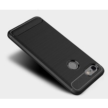 Microcase Google Pixel 3 Brushed Carbon Fiber Silikon Kılıf - Siyah