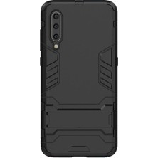 Microcase Xiaomi Mi 9 Se Alfa Serisi Armor Standlı Koruma Kılıf - Siyah