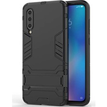 Microcase Xiaomi Mi 9 Se Alfa Serisi Armor Standlı Koruma Kılıf - Siyah