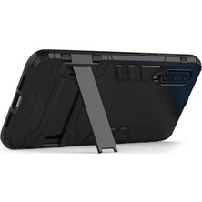 Microcase Xiaomi Mi 9 Se Alfa Serisi Armor Standlı Koruma Kılıf - Siyah