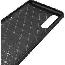 Microcase Xiaomi Mi 9 Explorer Brushed Carbon Fiber Silikon Kılıf - Siyah