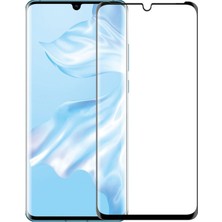 Microcase Huawei P30 Pro 3D Kavisli Full Ekran Tempered Glass Ekran Koruyucu - Siyah