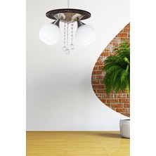 Begusa Penta 2.Li Venge Avize Camlı Taşlı