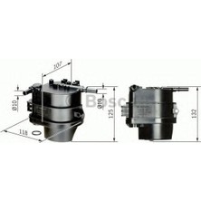 Bosch 190199 Mazot Filtresi Nemo 1.4 Di̇zel 0450907007