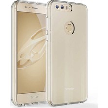 Case Street Huawei Honor 8 Kılıf Süper Sillikon Yumuşak Arka Koruma Şeffaf