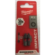 Milwaukee Bits Uç Pz2 25 mm 2'li Paket Shockwave