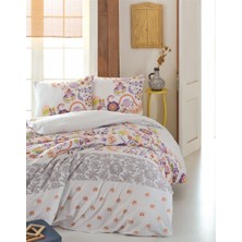 Kristal Nevresim Takımı Ebrar Lila Tek Kişilik