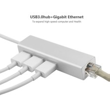 CoverZone Type - C To Macbook 3 Port Usb Hub ve Gigabit Ethernet Adaptör ENT