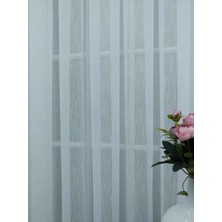 Caserta Home AR01809 Armürlü Şantuk 1/2 Seyrek Pileli Serpme Desen Düz Tül  Perde - 100x240 cm