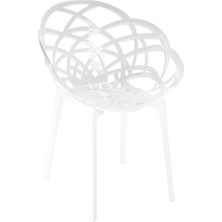 Papatya Flora Koltuk Solid Beyaz-Beyaz Ayak