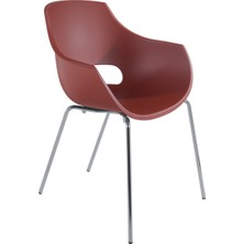 Papatya Opal Pro Sandalye K.kırmızı-Krom