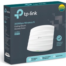 TP-LINK EAP110 300Mbps Wireless N Tavan Montajlı Merkezi Wi-Fi yönetimli Access Point
