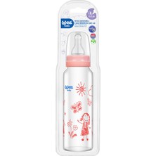 Wee Baby Isıya Dayanıklı Cam Biberon 240ml / Pembe