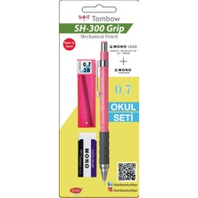 Tombow Sh 300 Grip Versatil Okul Seti Açık Pembe Gr81