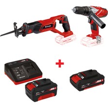 Einhell Combo Set-2  Te-Ap 18 Li  Akülü Kılıç Testere +Te-Cd 18-2 Li-İ -Akülü Vidalama+ 18V 3 Ah Starter-Kit+2 Ah Akü