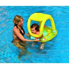 Jilong Baby Float Sarı Gölgelikli Simit