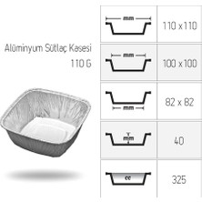 Erde Alüminyum Sütlaç Kasesi - 100'lü