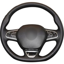 Fox Renault Kadjar Siyah Deri Direksiyon Kılıfı (RE-004)