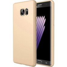 Ehr. Samsung Galaxy Note Fan Edition Priming Mat Silikon Arka Kapak Kılıf Gold