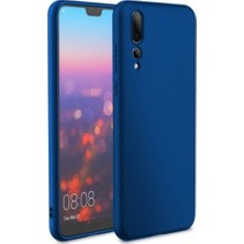 Ehr. Huawei P20 Pro Priming Mat Silikon Arka Kapak Kılıf Lacivert