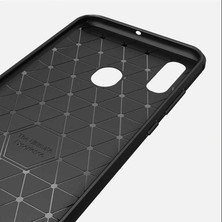 Ehr. Samsung Galaxy J6 Plus Kılıf Carbon Brushed Soft TPU Silikon Kılıf Gri