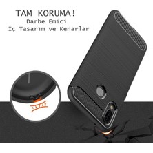 Ehr. Apple iPhone 5 Kılıf Carbon Brushed Soft TPU Silikon Apple iPhone 5 Kılıf Gri