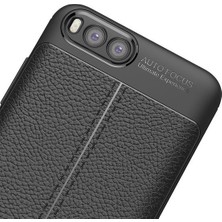 Ehr. Huawei P20 Missing Deri Leather TPU Silikon Kılıf Lacivert