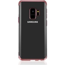 Ehr. Samsung Galaxy A6 2018 Lüks Lazer Kaplama Soft TPU Kılıf Rose Gold