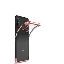 Ehr. Xiaomi Mi 8 Lüks Lazer Kaplama Soft TPU Kılıf Rose Gold