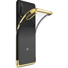 Ehr. Xiaomi Mi 9 Lüks Lazer Kaplama Soft TPU Kılıf Gold