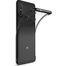 Ehr. Xiaomi Mi 8 SE Lüks Lazer Kaplama Soft TPU Kılıf Siyah + Nano Ekran Koruyucu