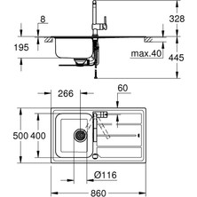 Grohe Minta Eviye ve Batarya Seti - 31573SD0