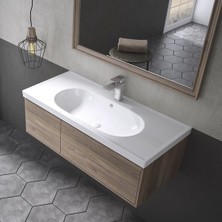 Sanovit Grace 100 cm Konsollu Zarif Lavabo Beyaz Renk