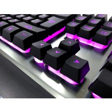 Rush RK701 Metal Mekanik Hisli Işıklı Oyun Oyuncu Klavyesi Gamer