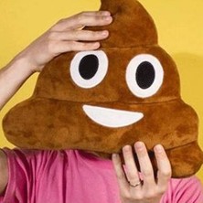 Moryconcept  Gülen Poo Emoji Yastık.